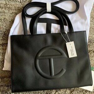 Telfar Medium Black Shopping Bag